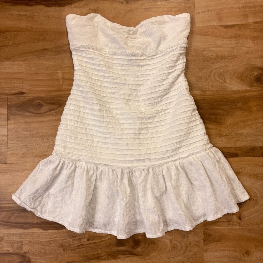 Hello Molly St. Cloud Mini Dress in White- Size XS